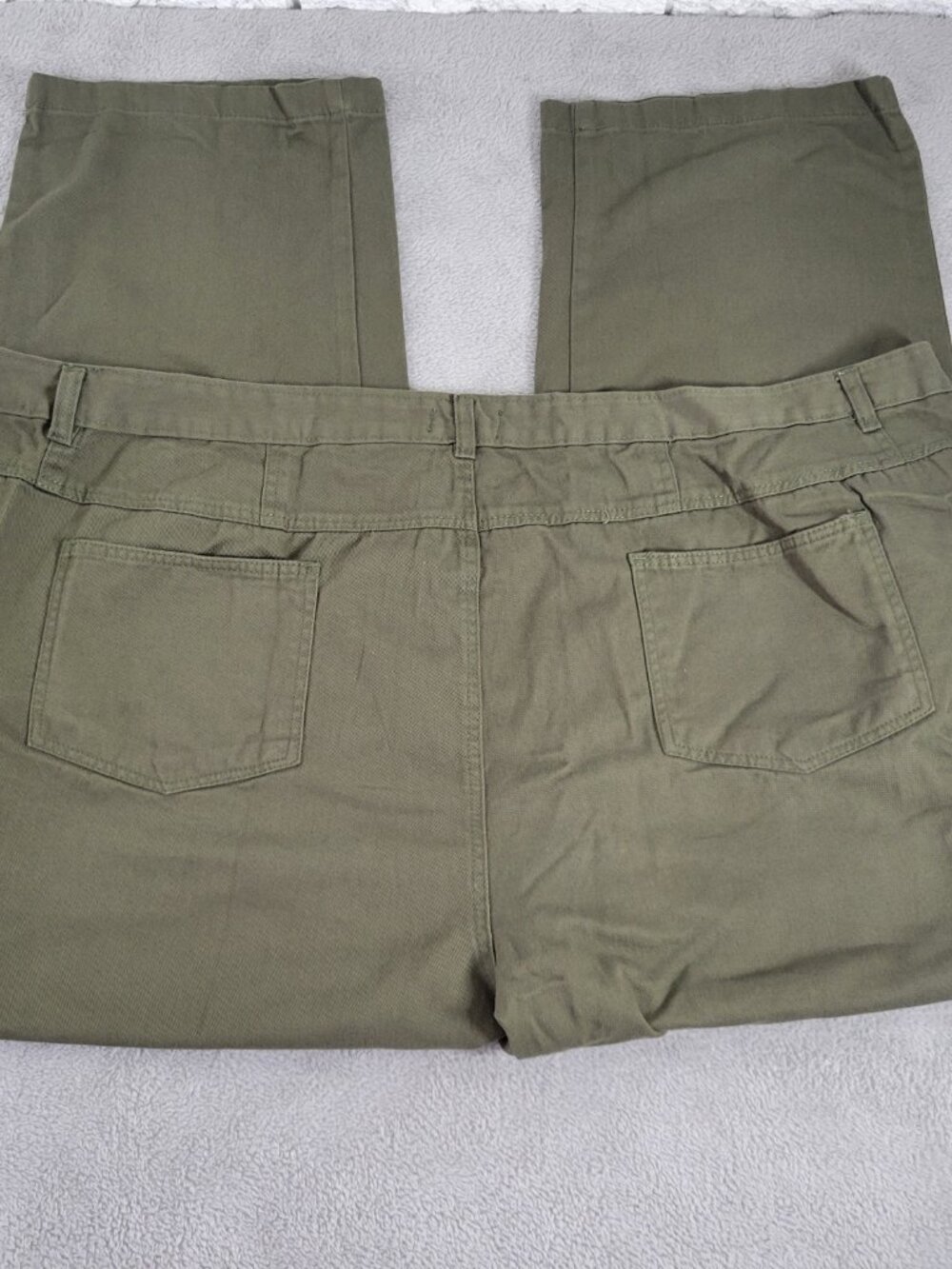 Jessica London Women's Green Straight Leg Jeans Size 34W High Rise Cotton SL180E - Picture 6 of 10